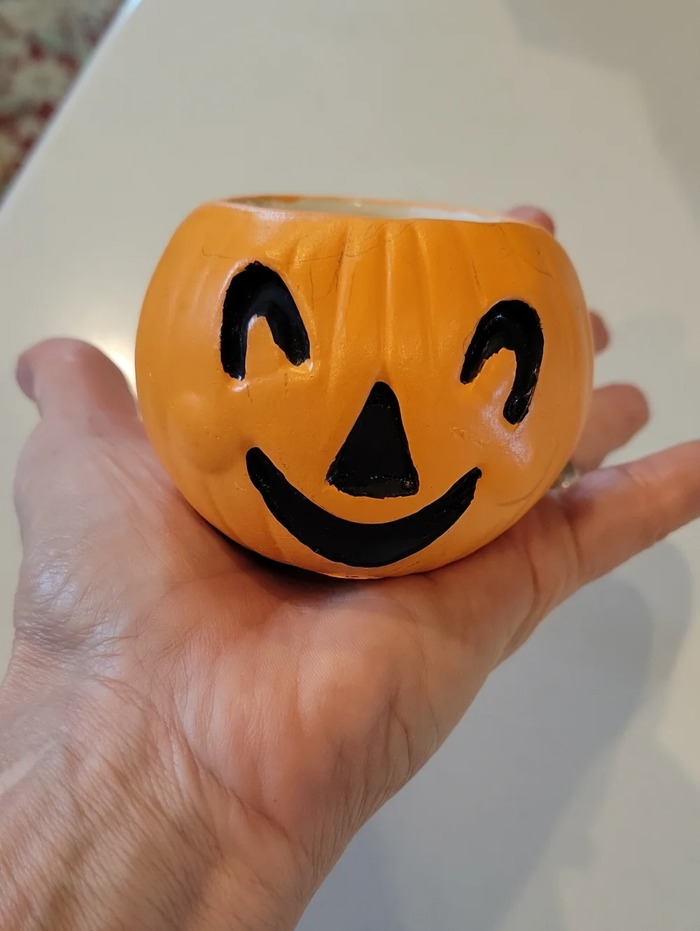 Vintage Tealight Pumpkin Candle Holder